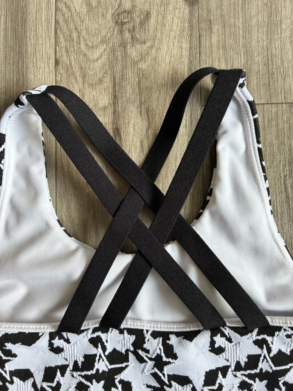 Beach Riot Black and White Star Crop Tank Top - Picture 4 of 9